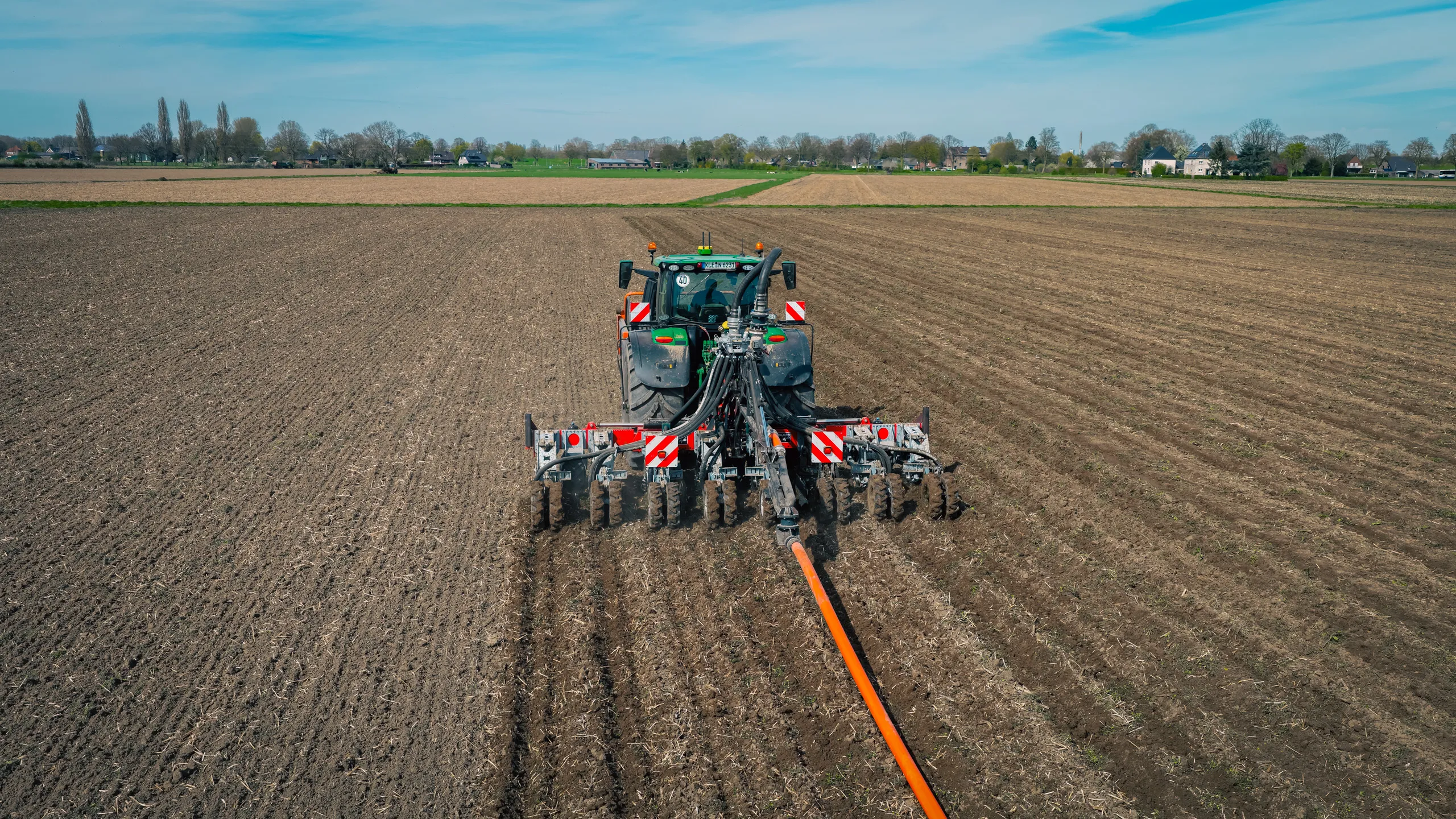 Verschlauchung mit StripTill-Grubber
